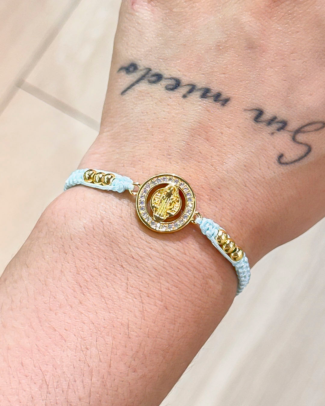 VALGATA pulsera azul claro San Benito