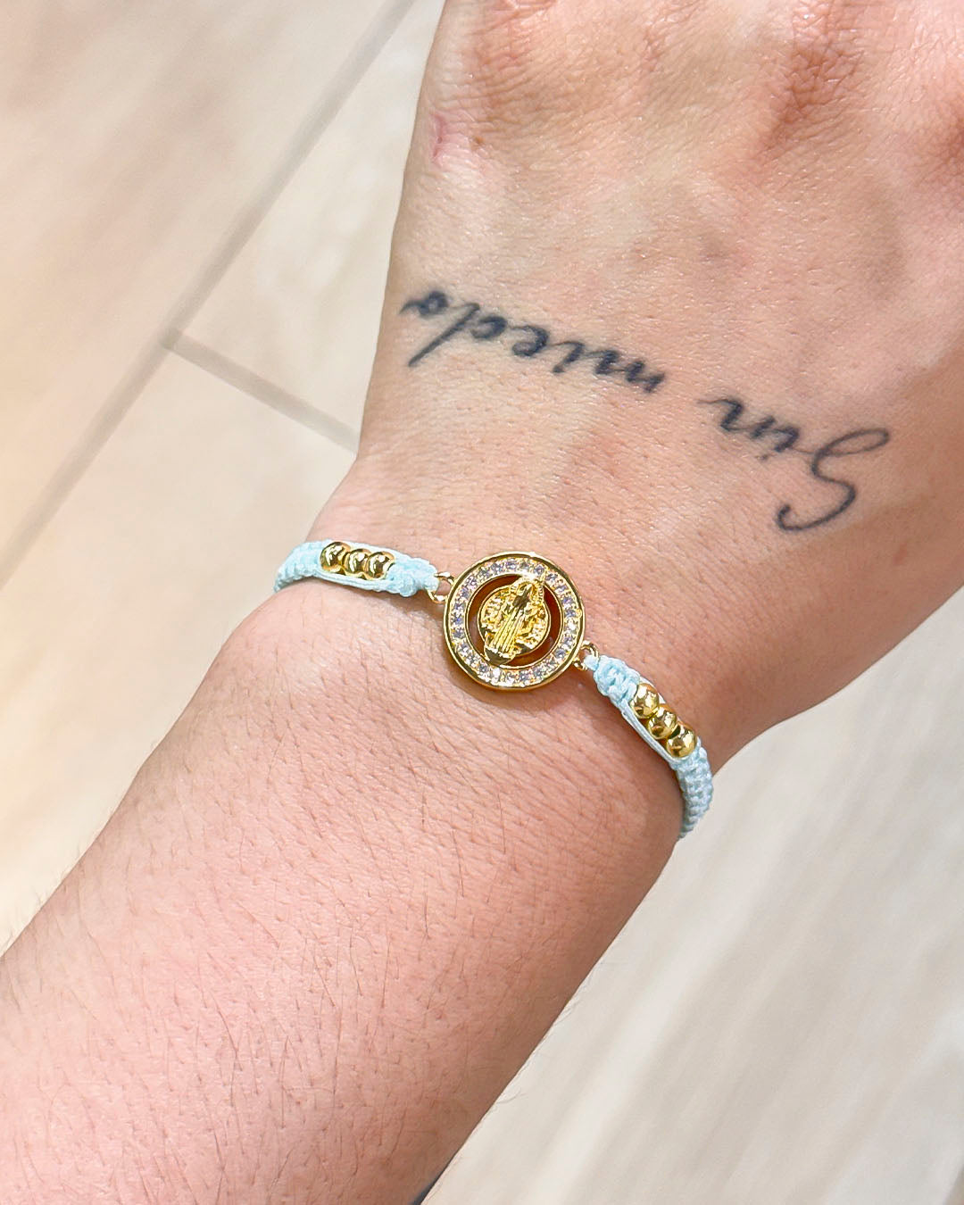 VALGATA pulsera azul claro San Benito