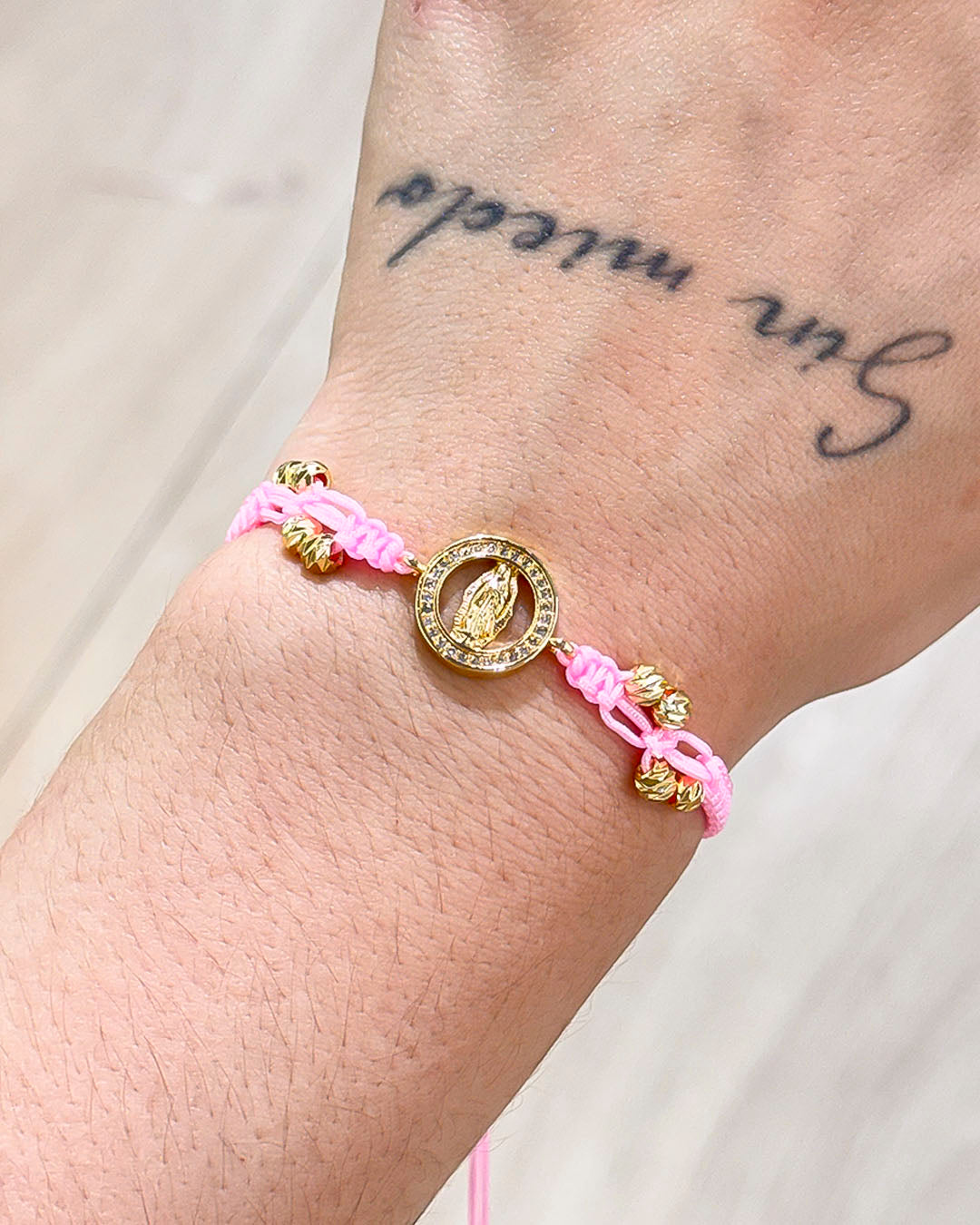 VALGATA pulsera rosa neon virgen Guadalupe