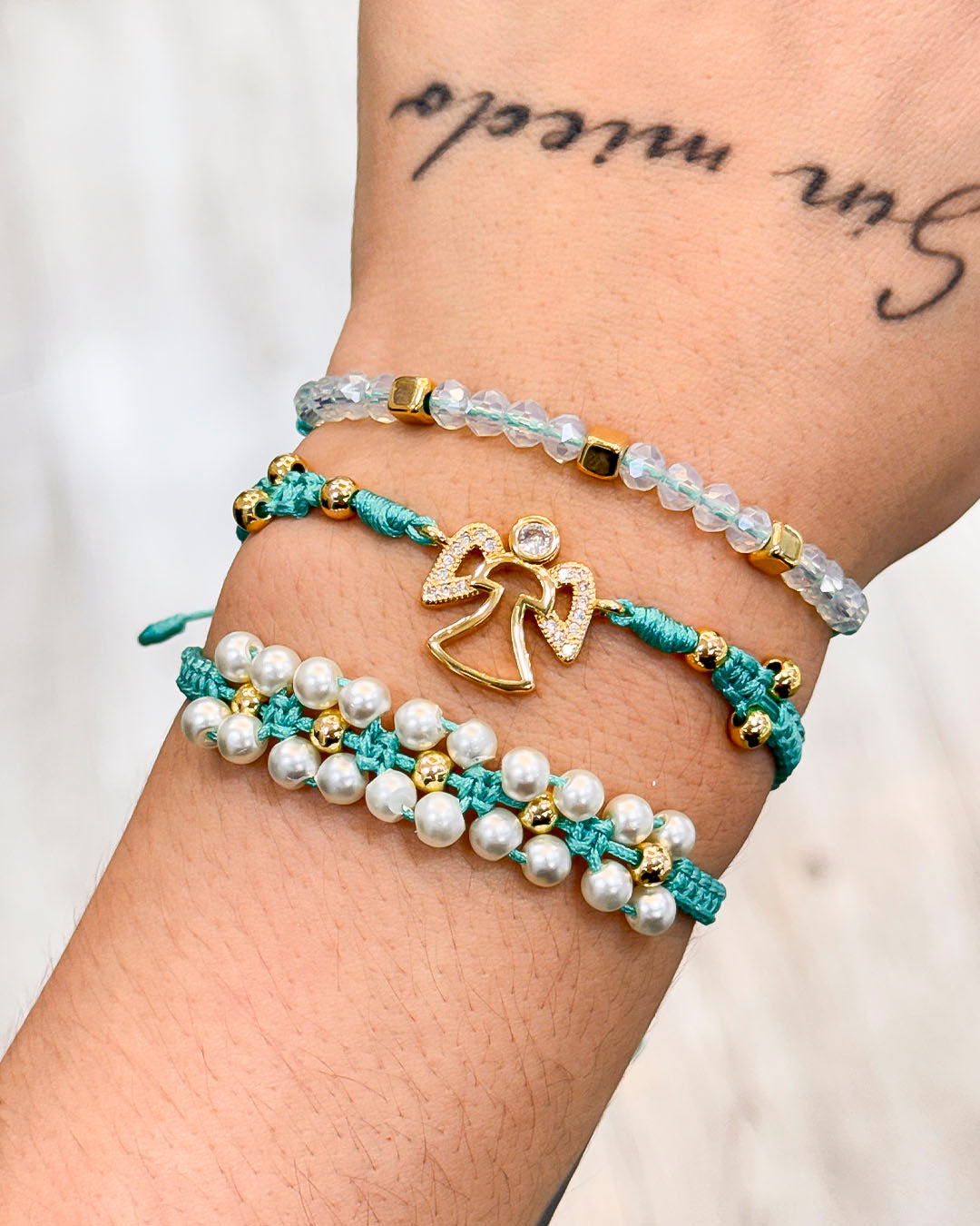 VALGATA pulsera azul x3 angel