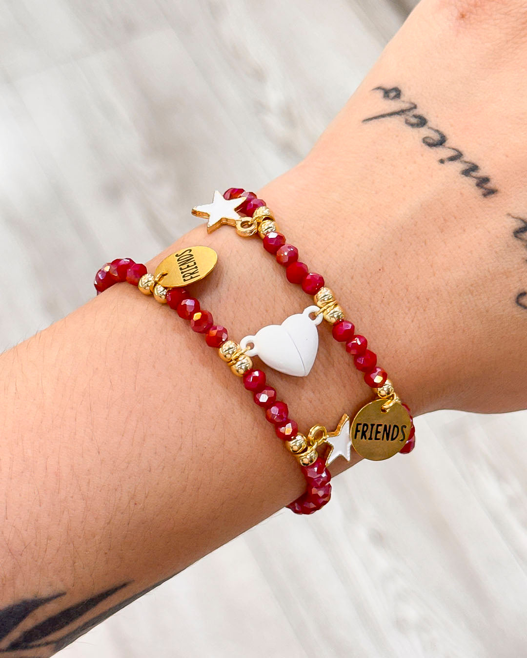 VALGATA pulsera friends corazón imán