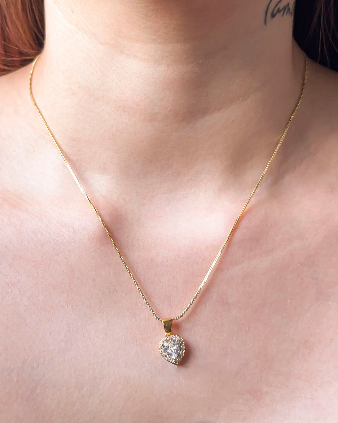 VALGATA set corazón mediano blanco