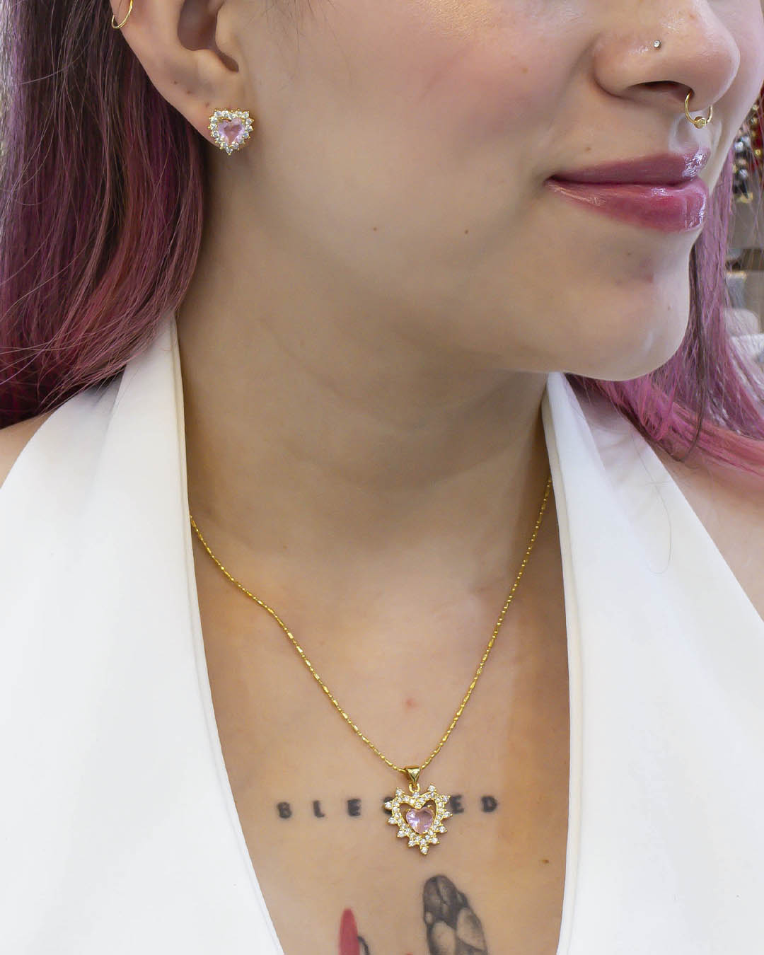 VALGATA set cadena corazón