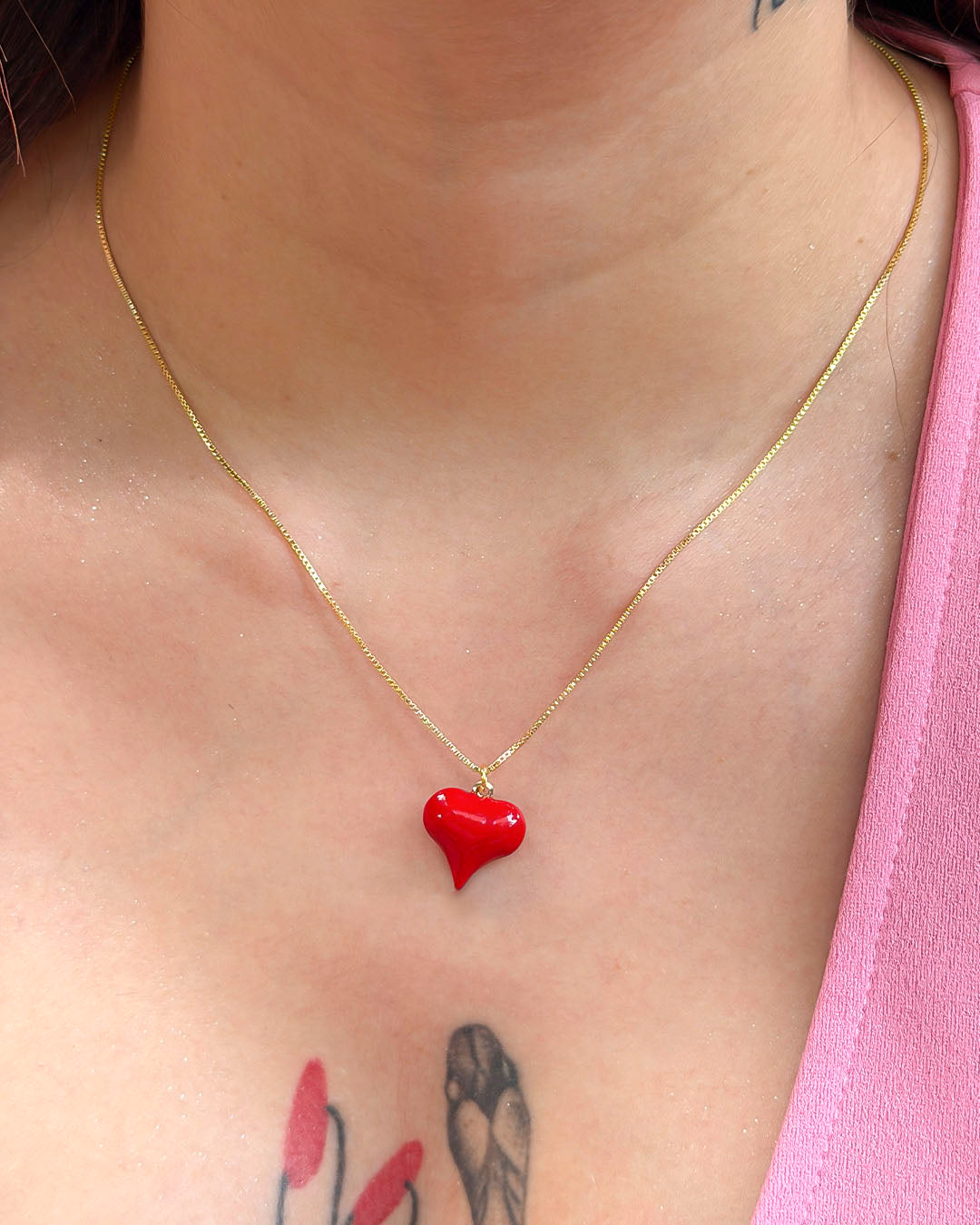 VALGATA set corazón rojo