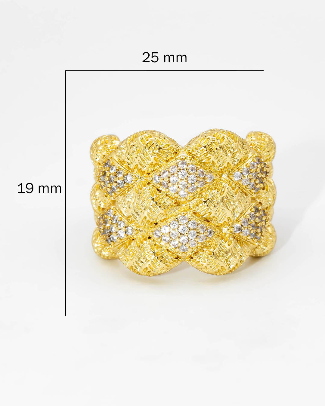 Anillo circones tallados