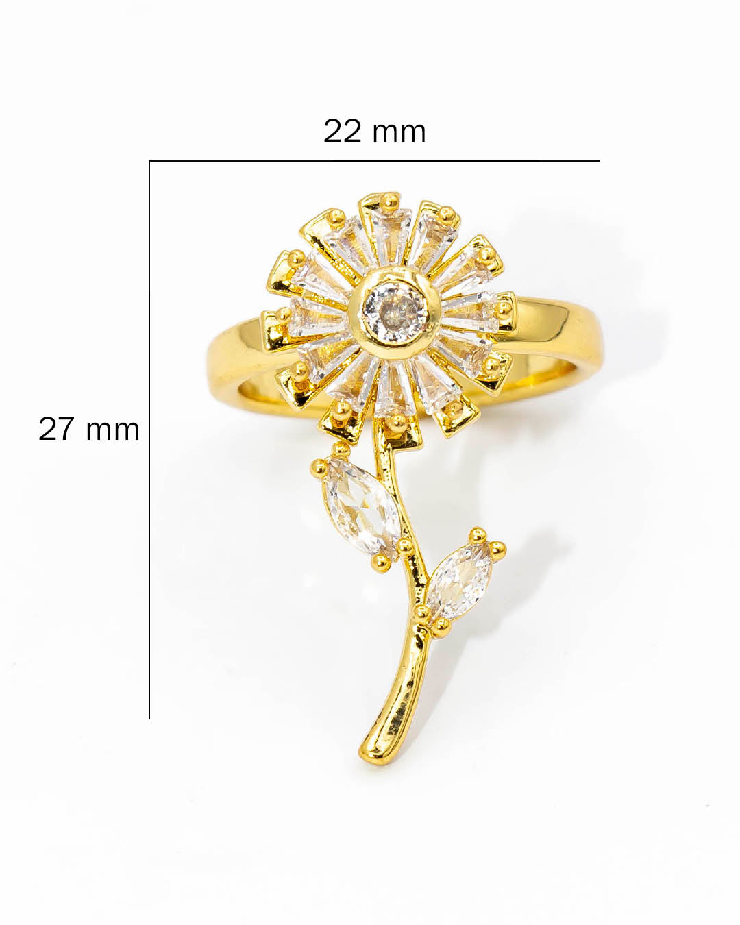 Anillo giratorio girasol
