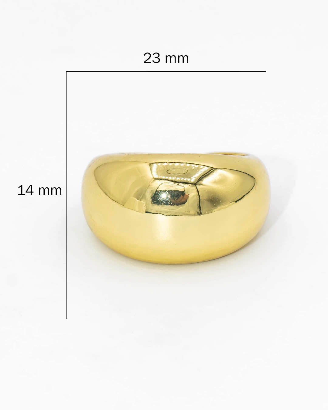 Anillo liso dorado
