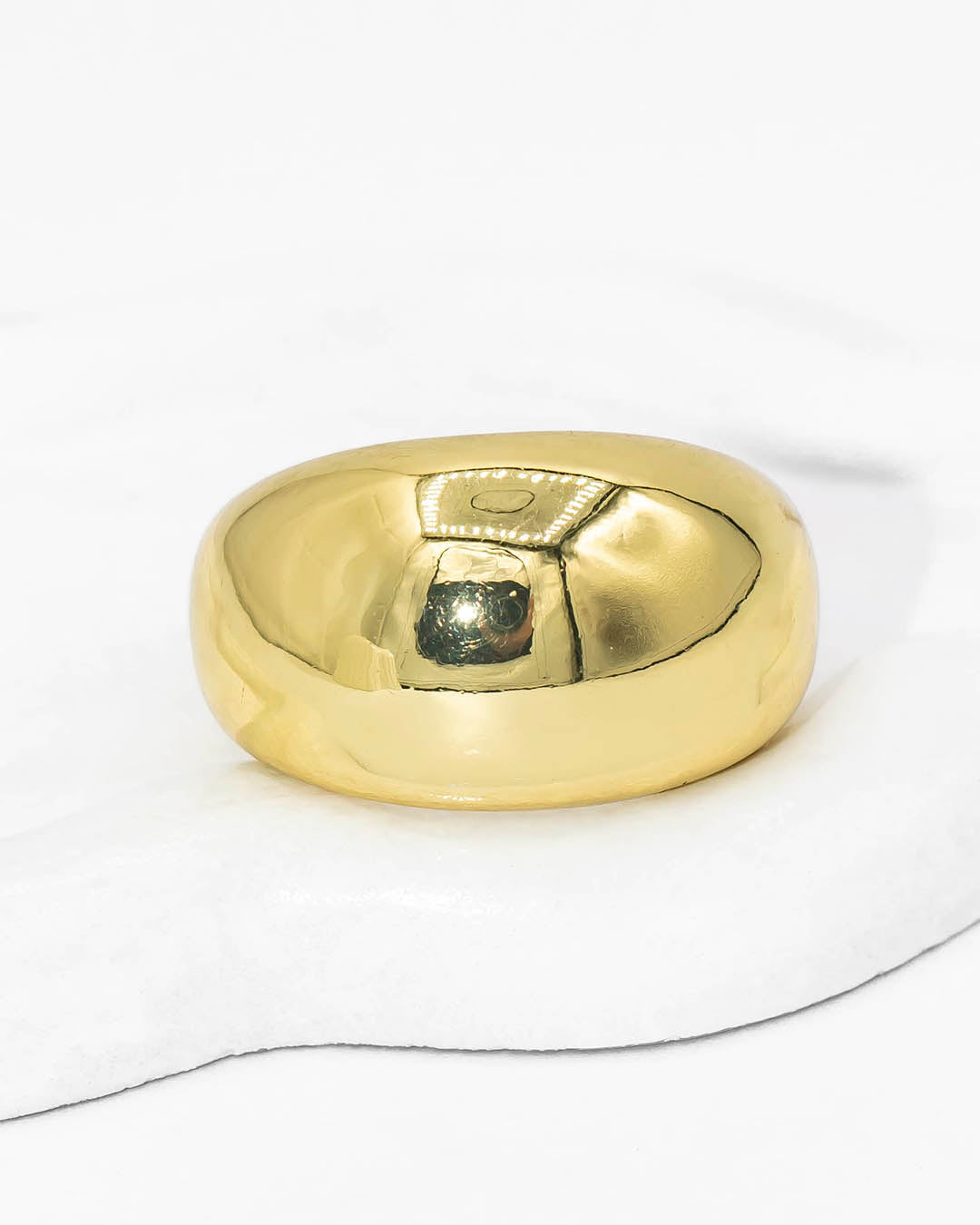 Anillo liso dorado