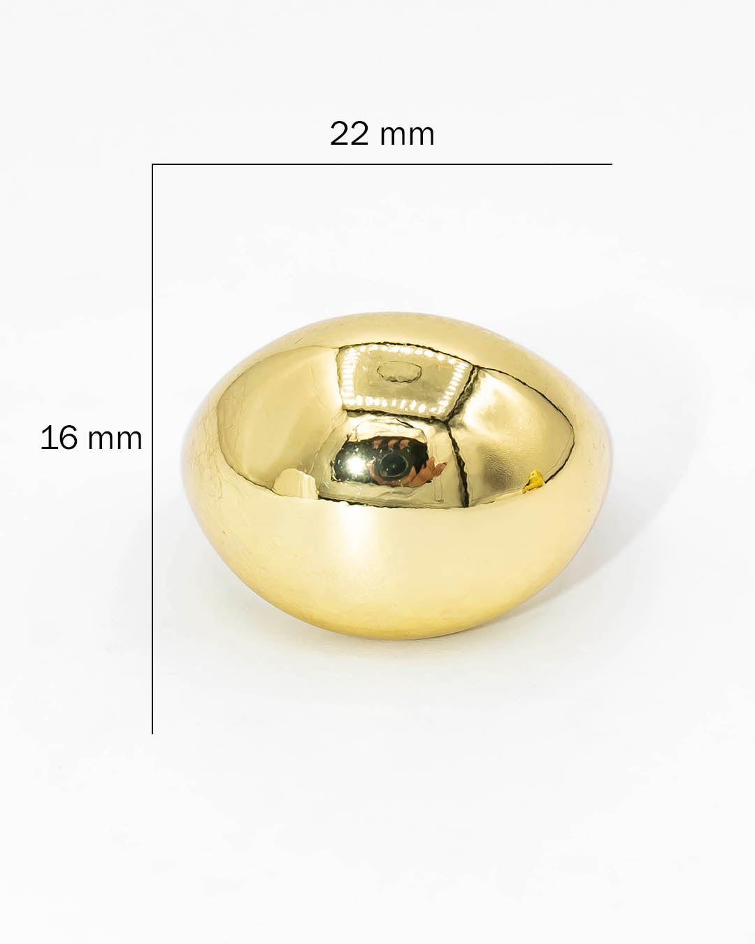 Anillo liso dorado