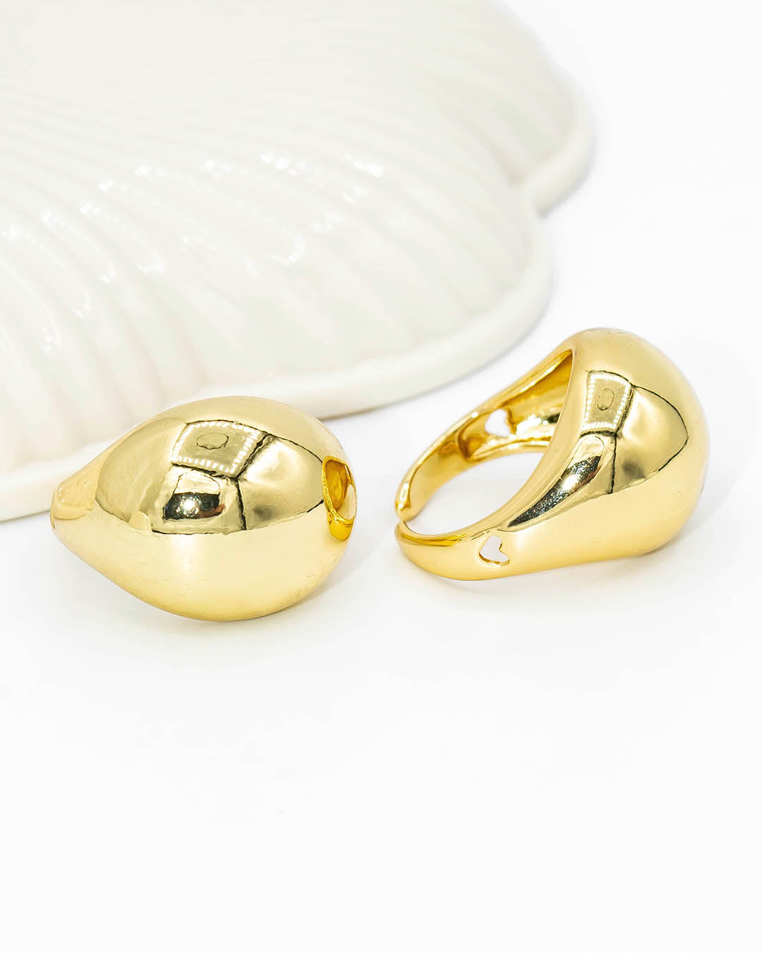 Anillo liso dorado
