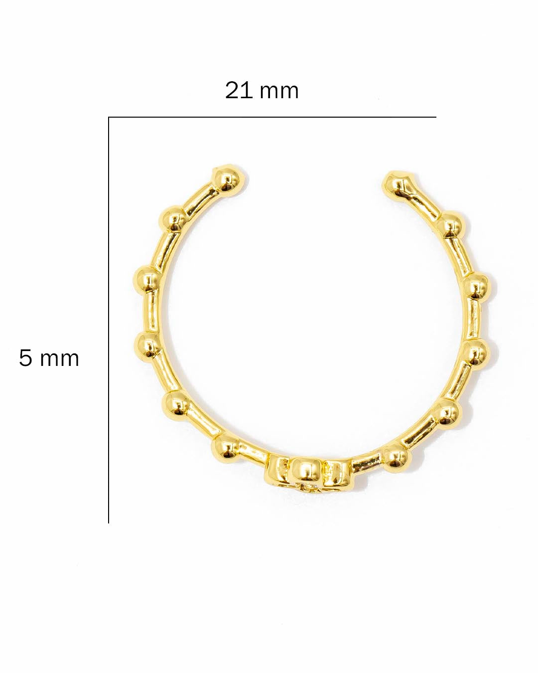 Anillo delgado trébol