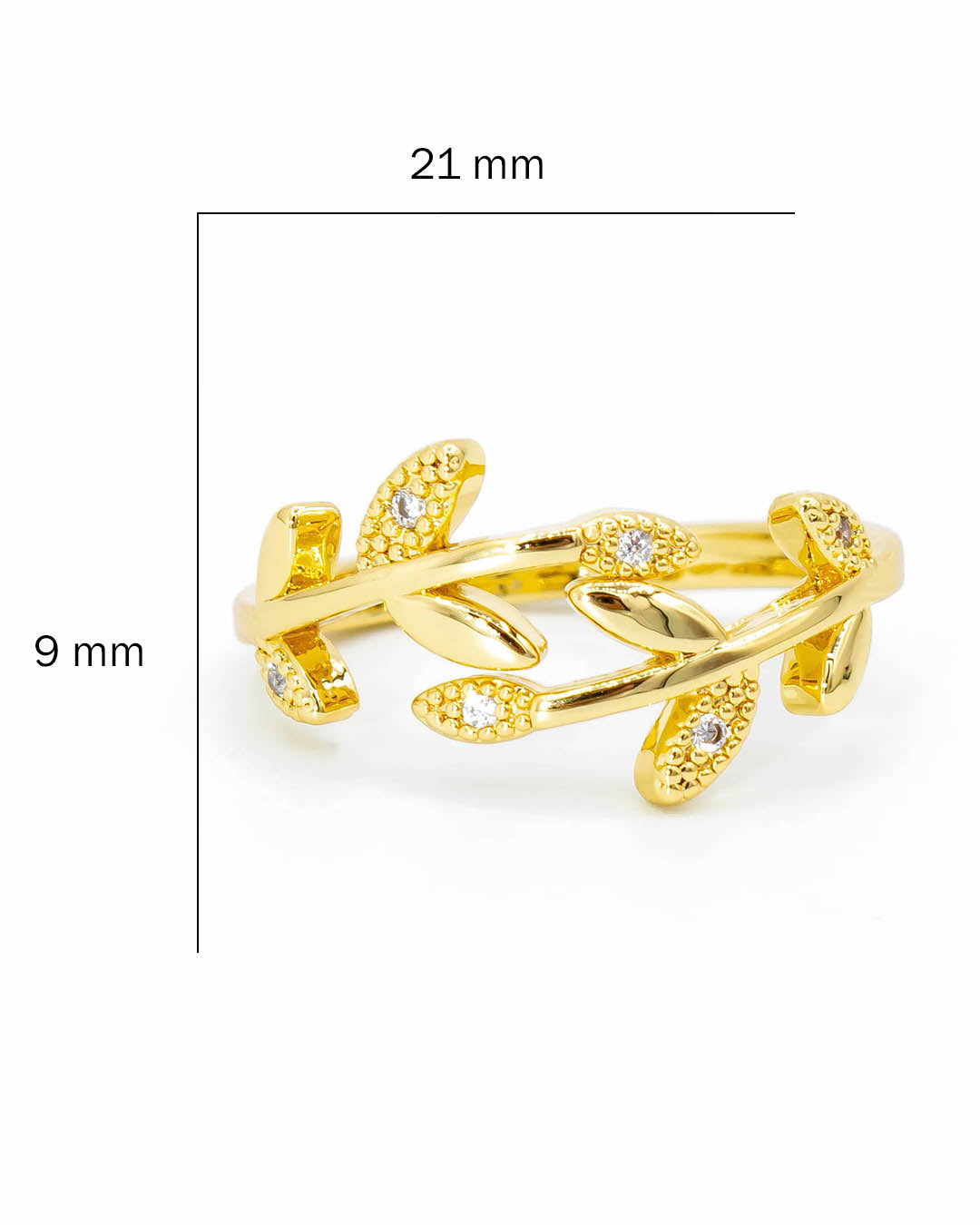 Anillo espiga circón