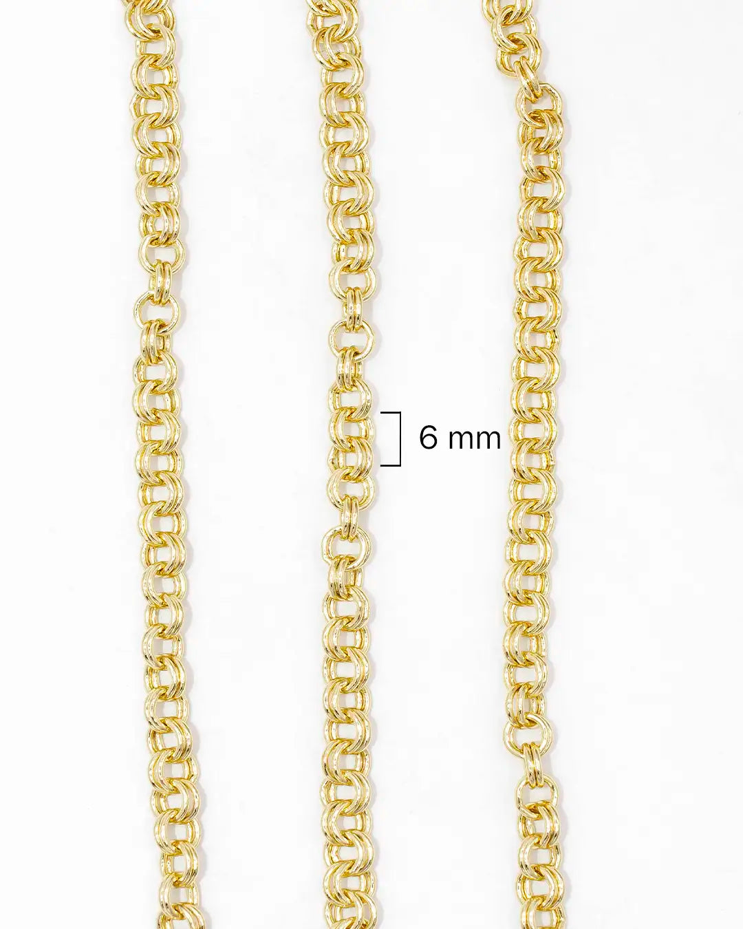 Cadena eslabón doble por metro