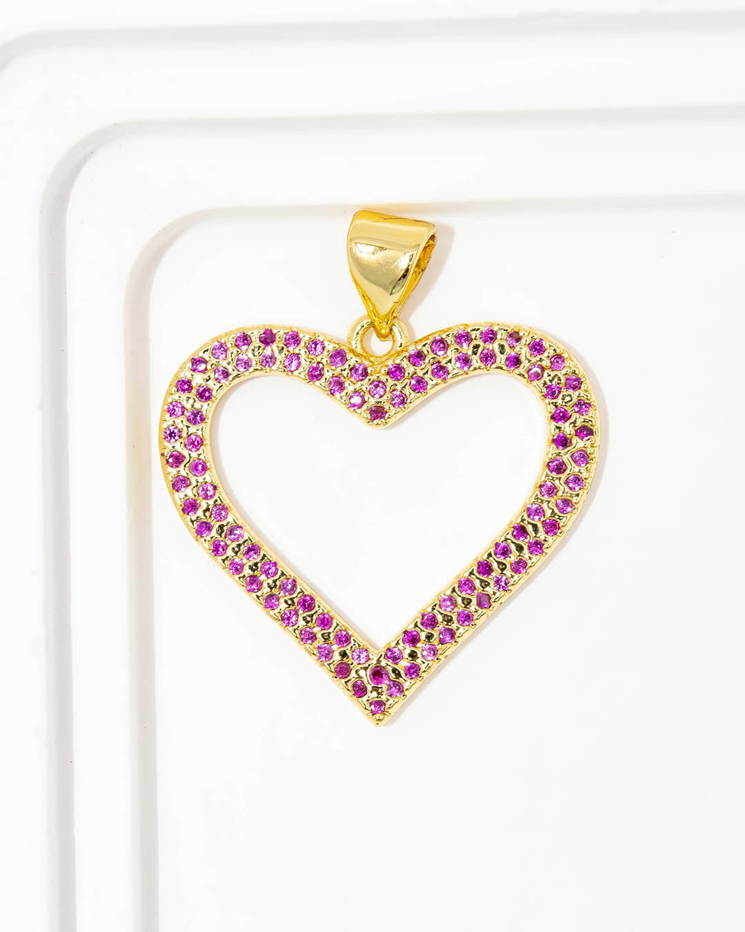 Dije mini corazón silueta