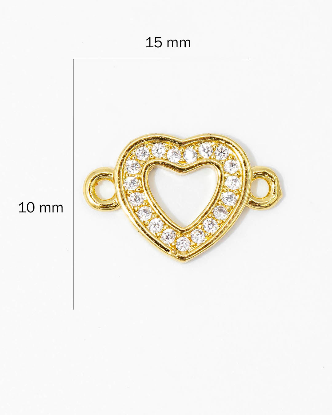 Dije pulsera corazón