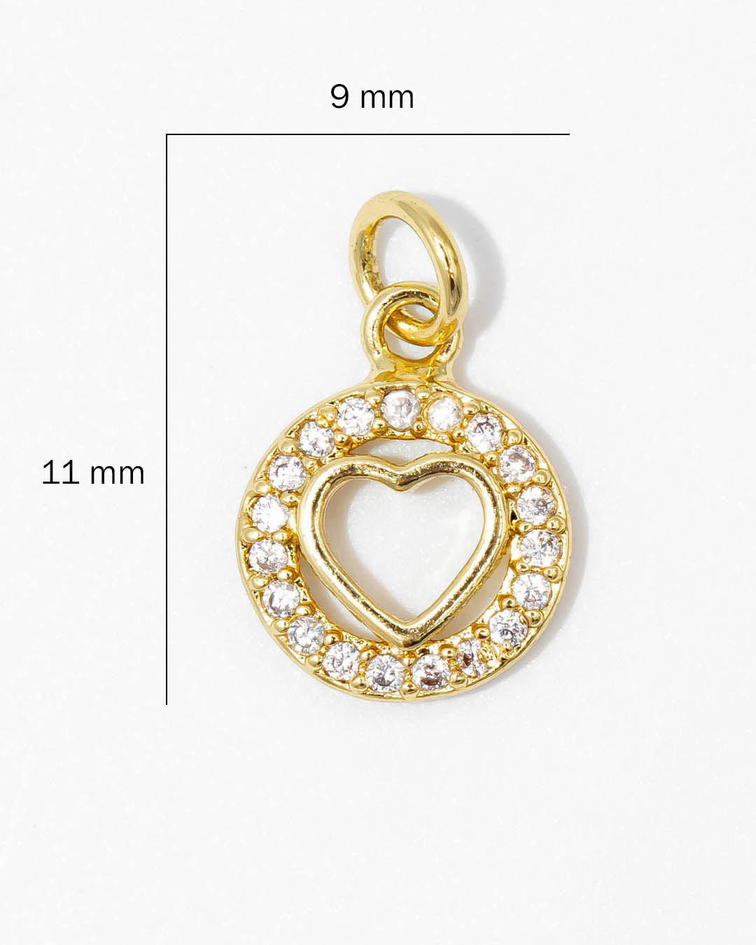 Dije corazón silueta mini