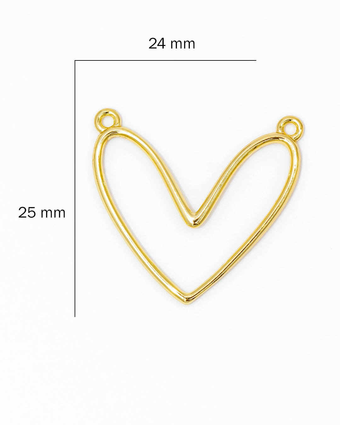 Dije corazón silueta