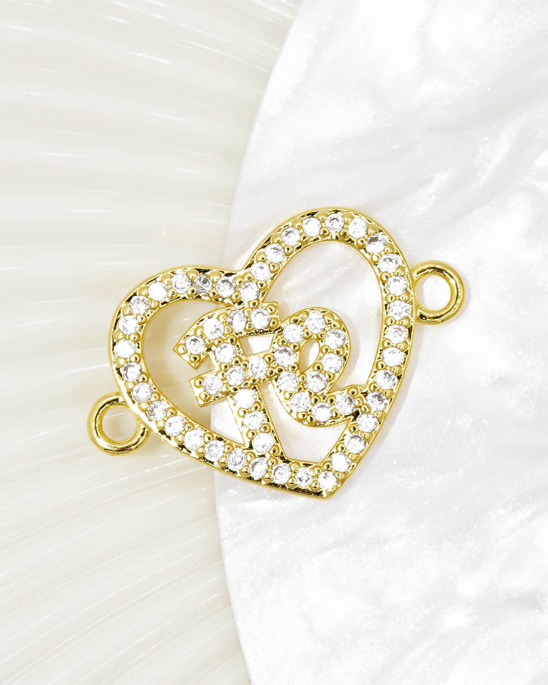 Dije pulsera corazón fe