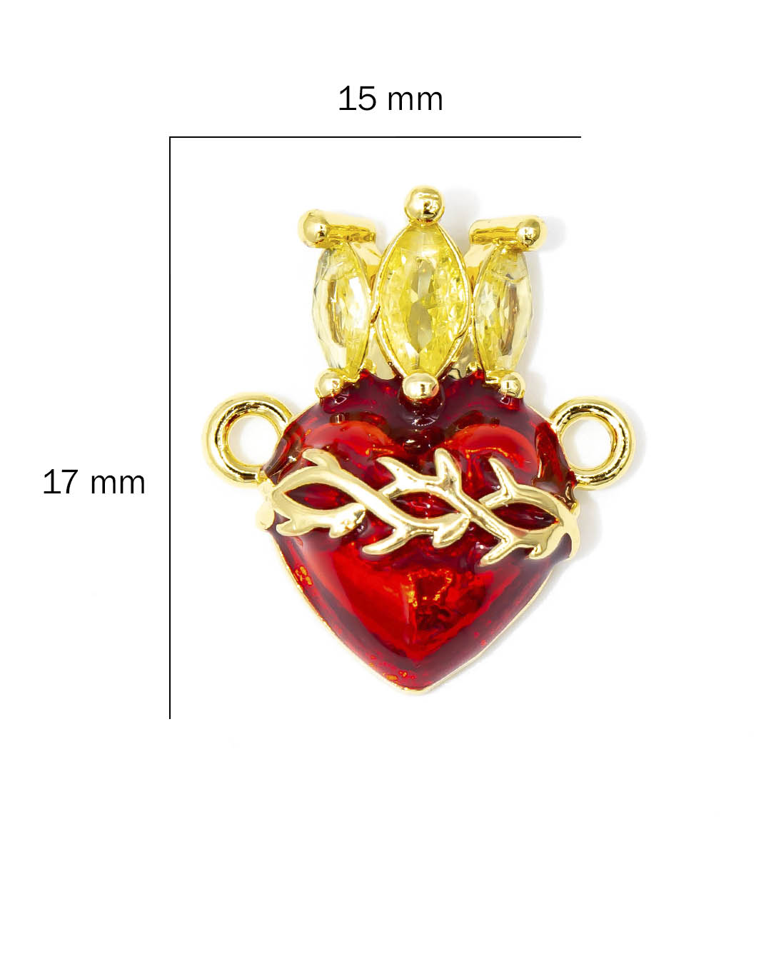 Dije pulsera corazón