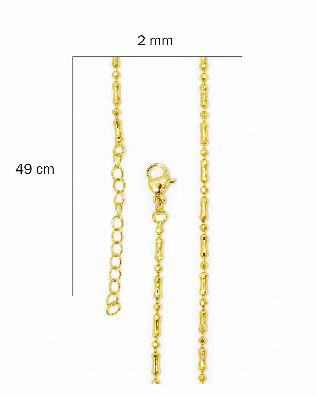 Cadena bolita palito