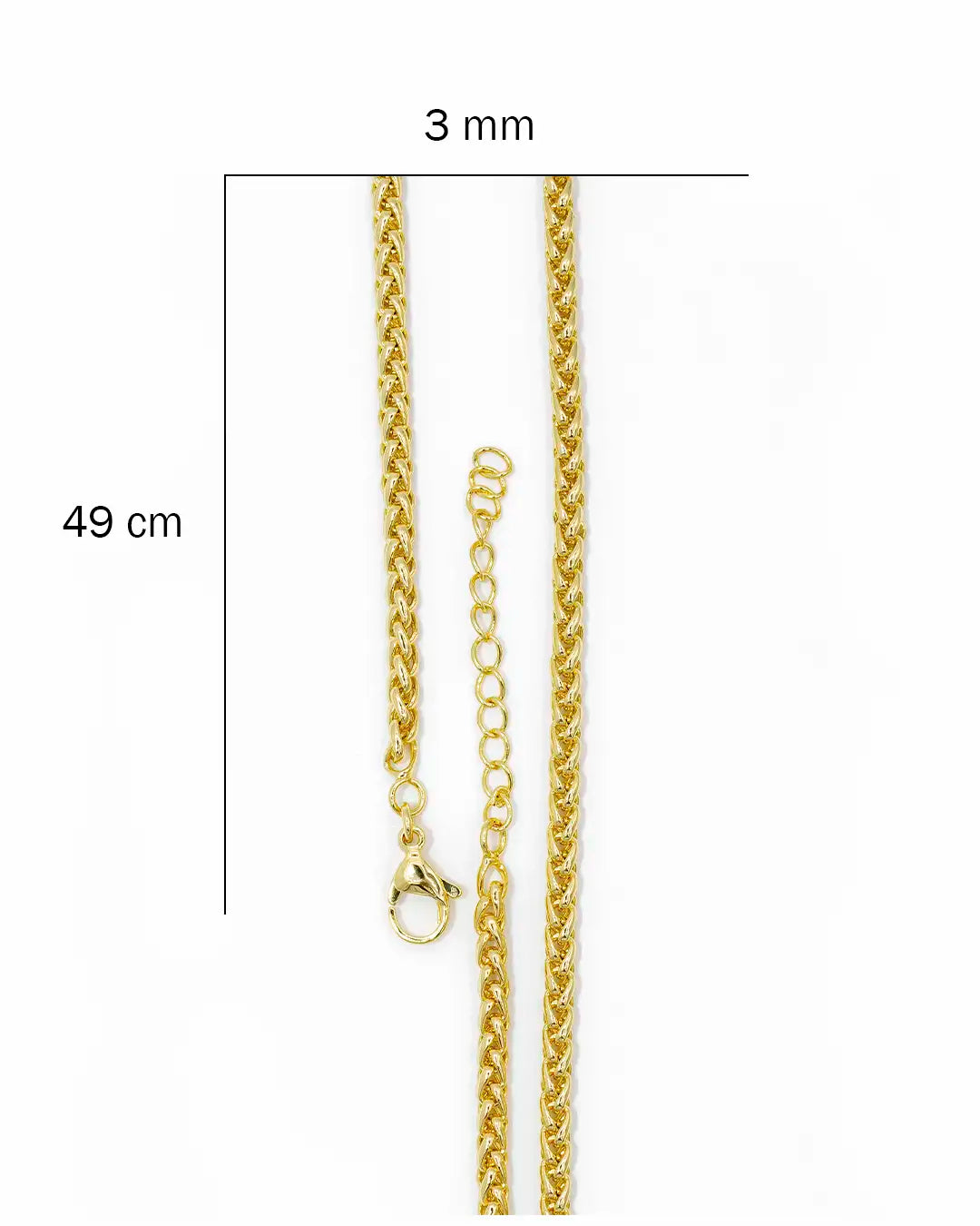 Cadena tejido cuerda