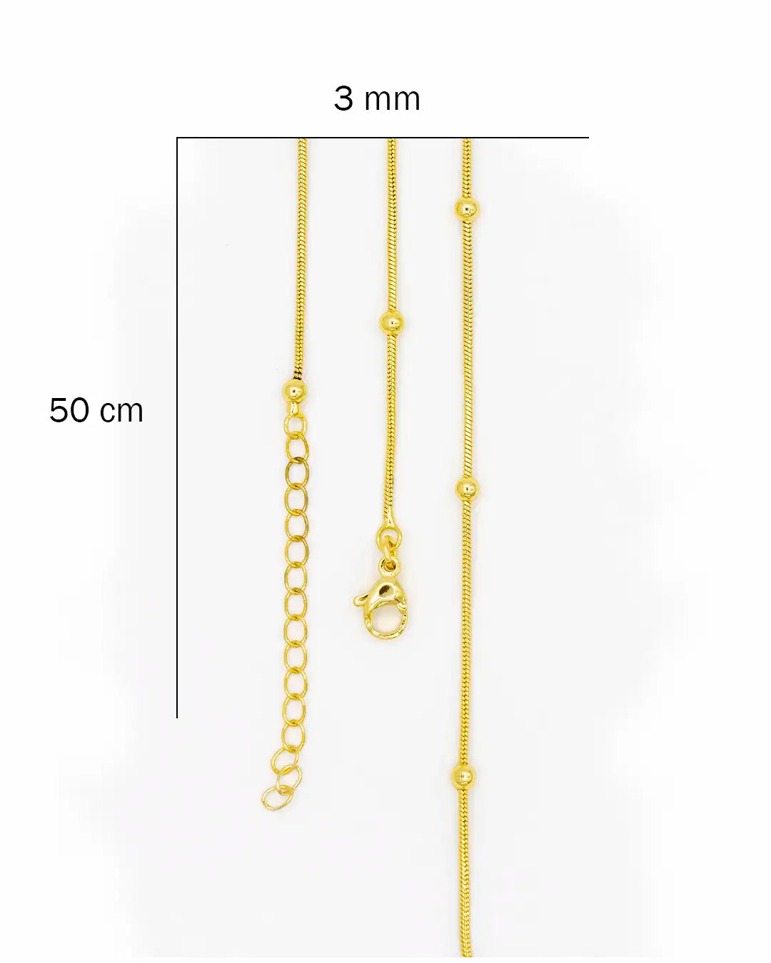 Cadena cola de ratón balín