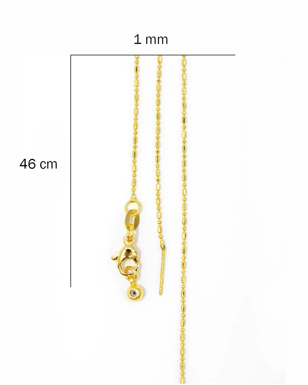 Cadena palito bolita aguja