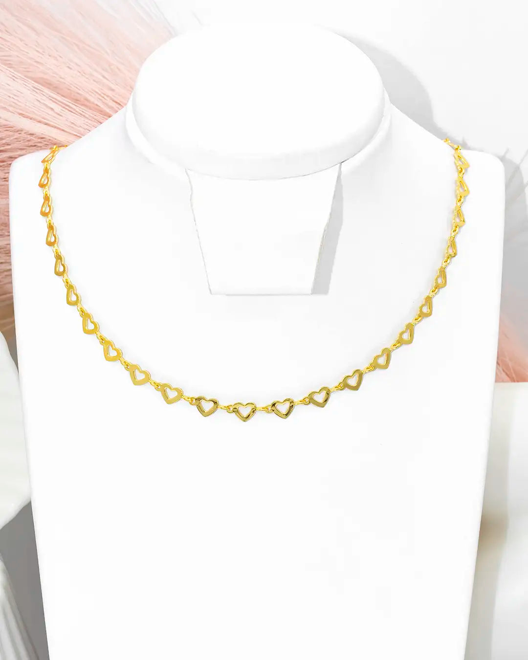 Cadena corazón seguido