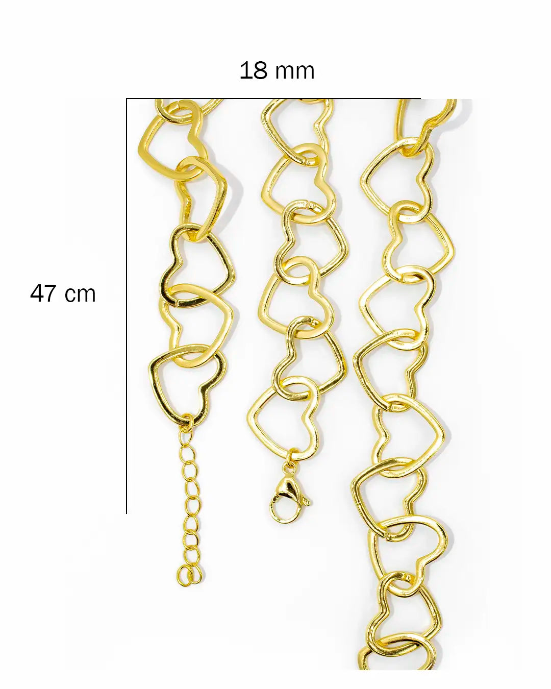 Cadena corazón extra grande