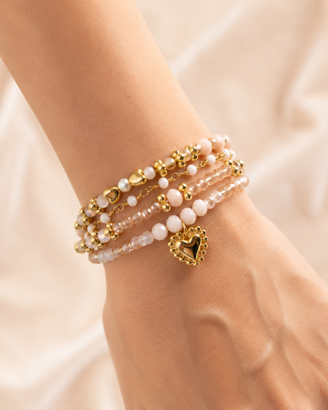 VALGATA pulsera x4 corazón