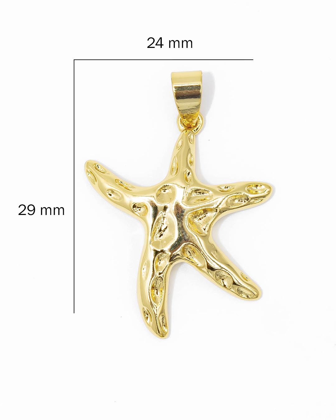 Dije estrella de mar dorada