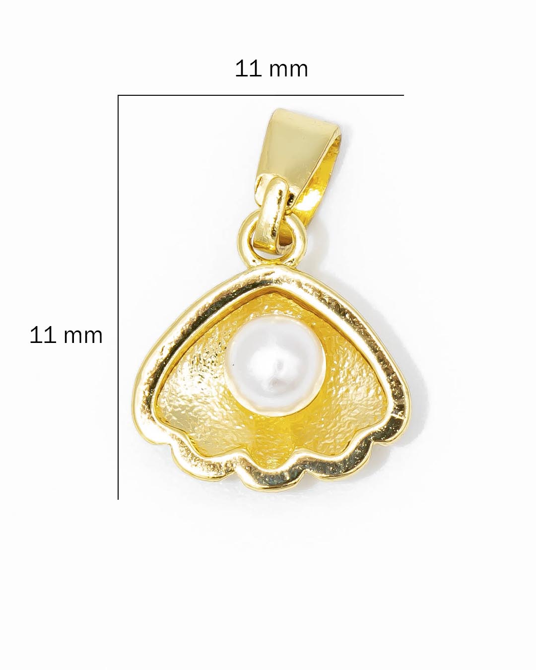 Dije concha mini perla