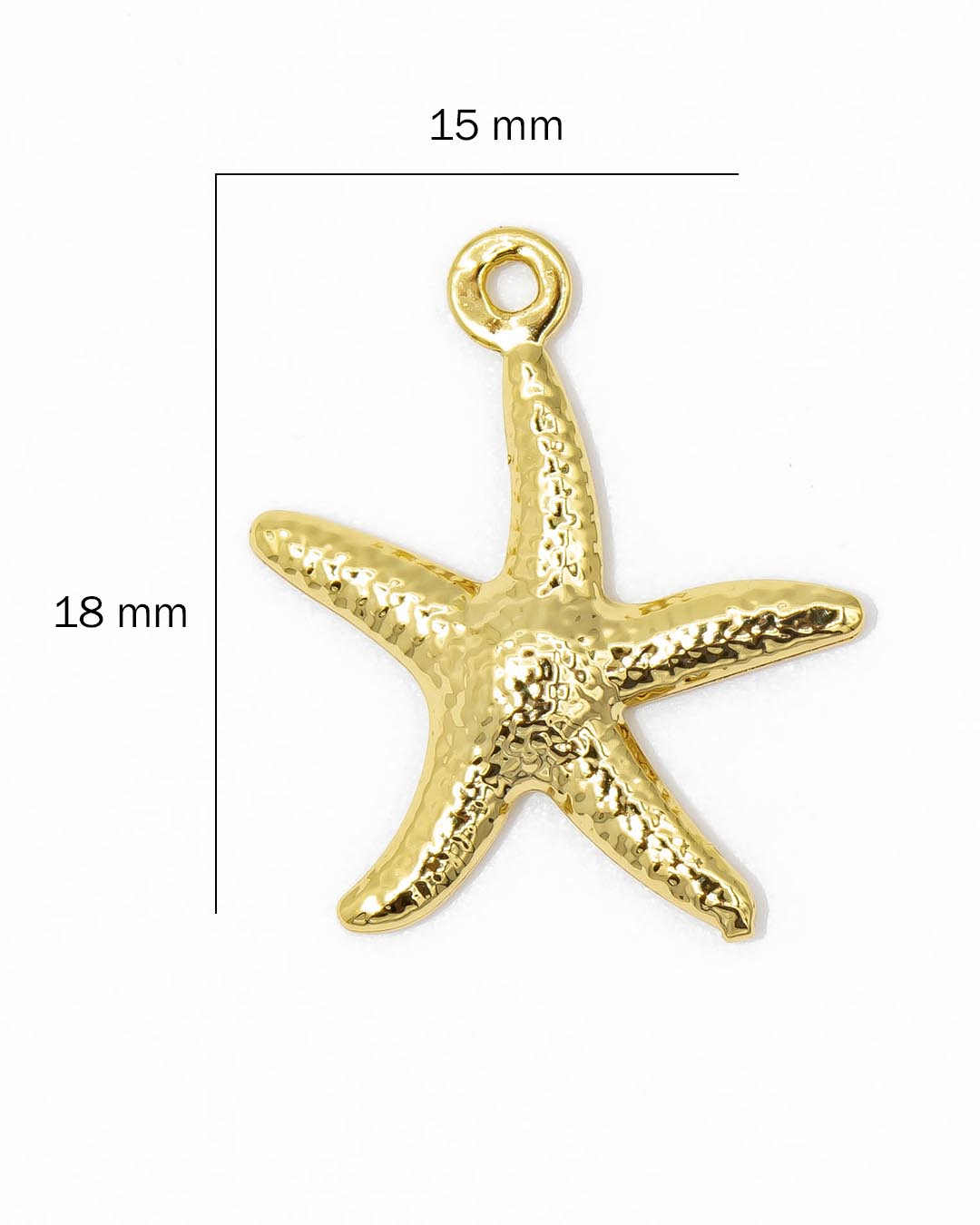 Dije estrella de mar dorada