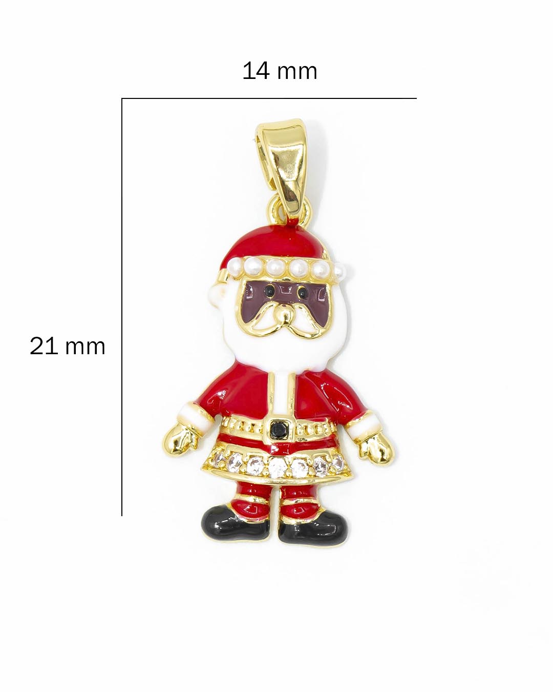 Dije navideño santa