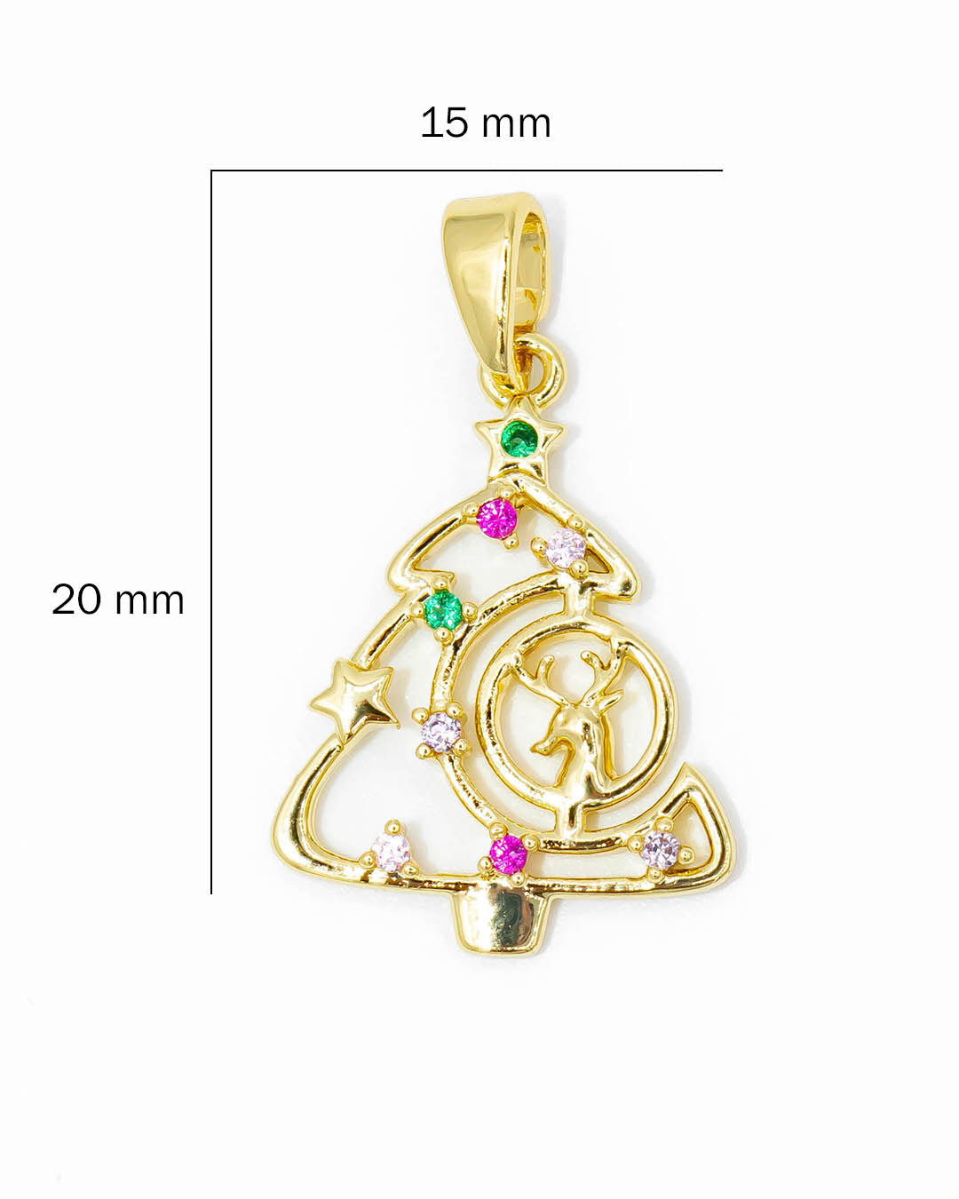 Dije arbol navideño