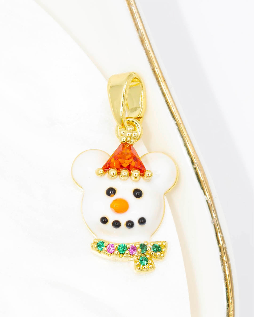 Dije navideño muñeco de nieve