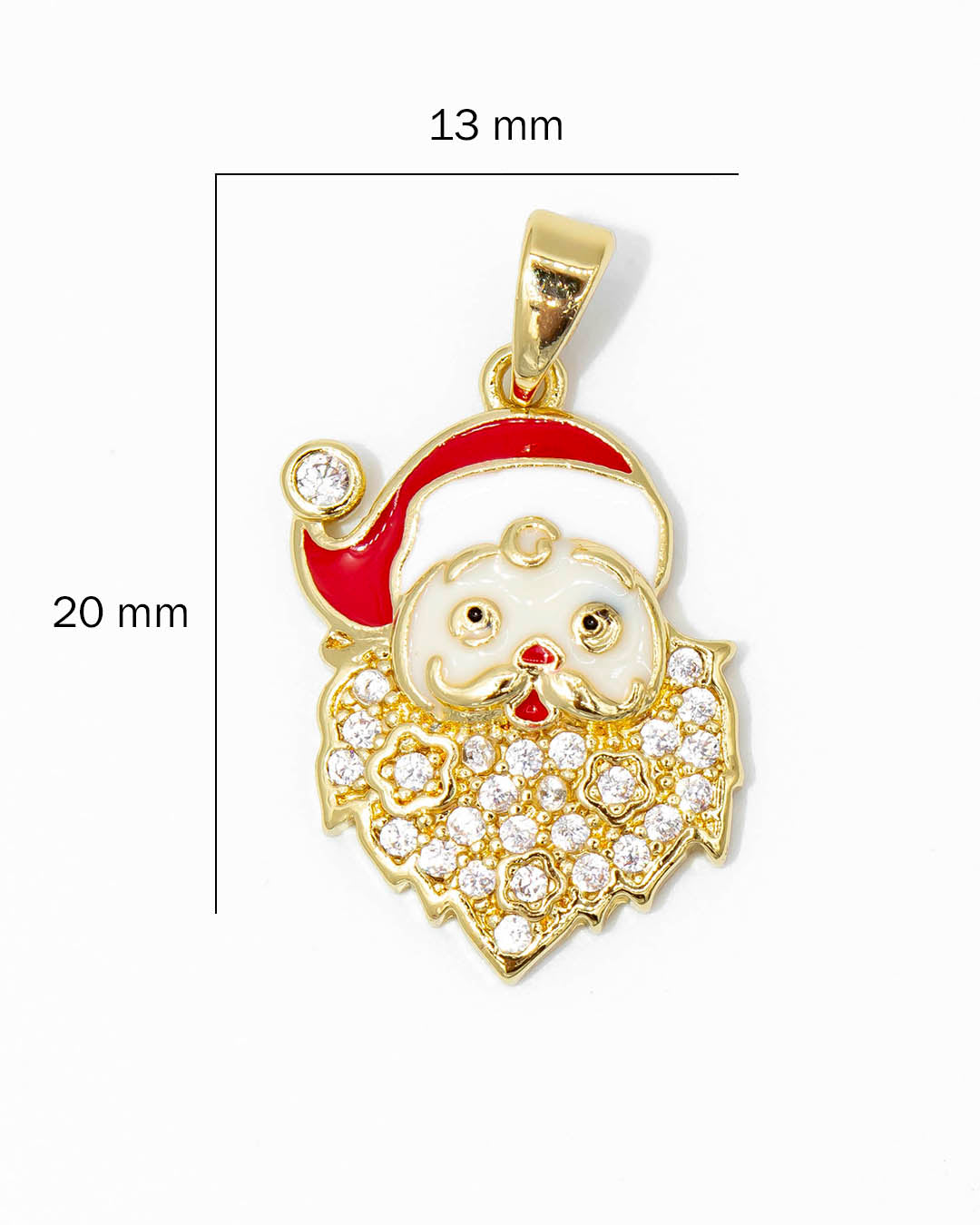 Dije navideño santa