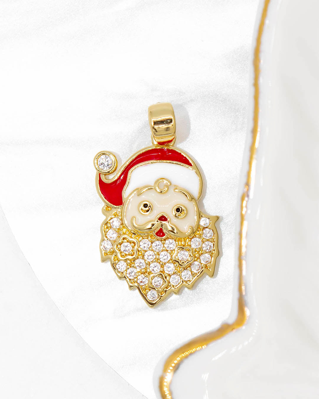 Dije navideño santa