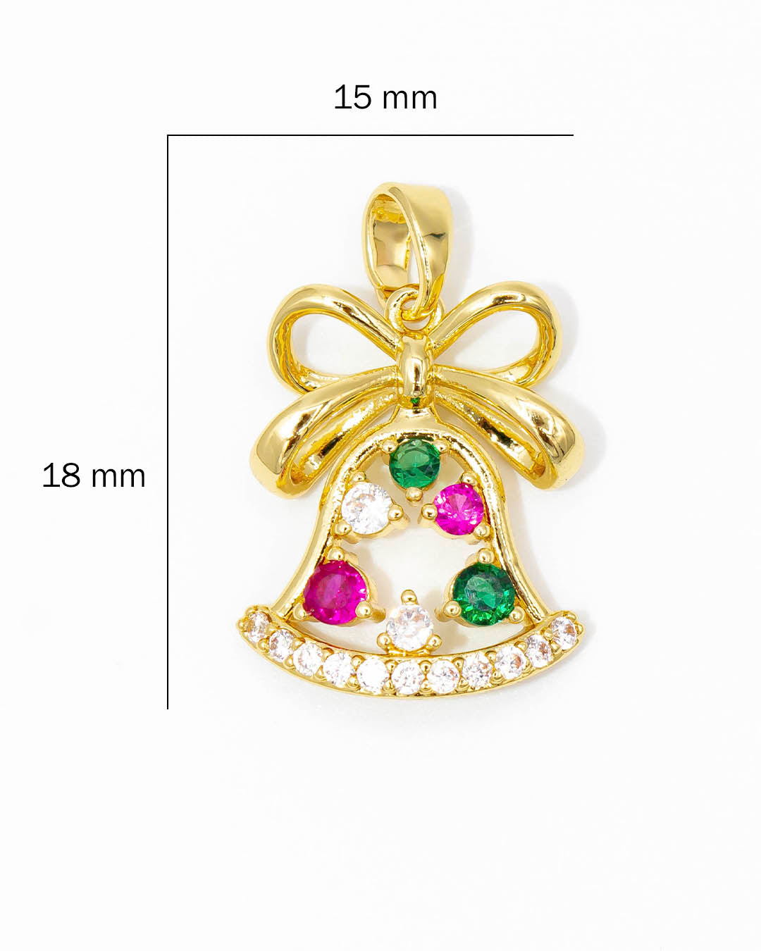 Dije campana navideña