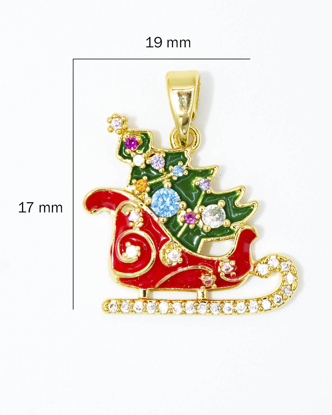 Dije navideño trineo