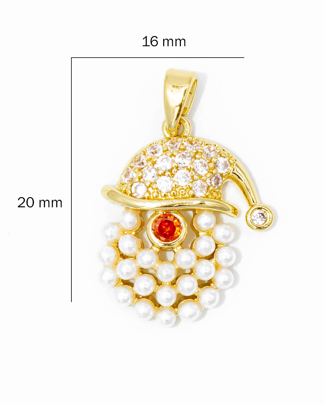 Dije santa navideño