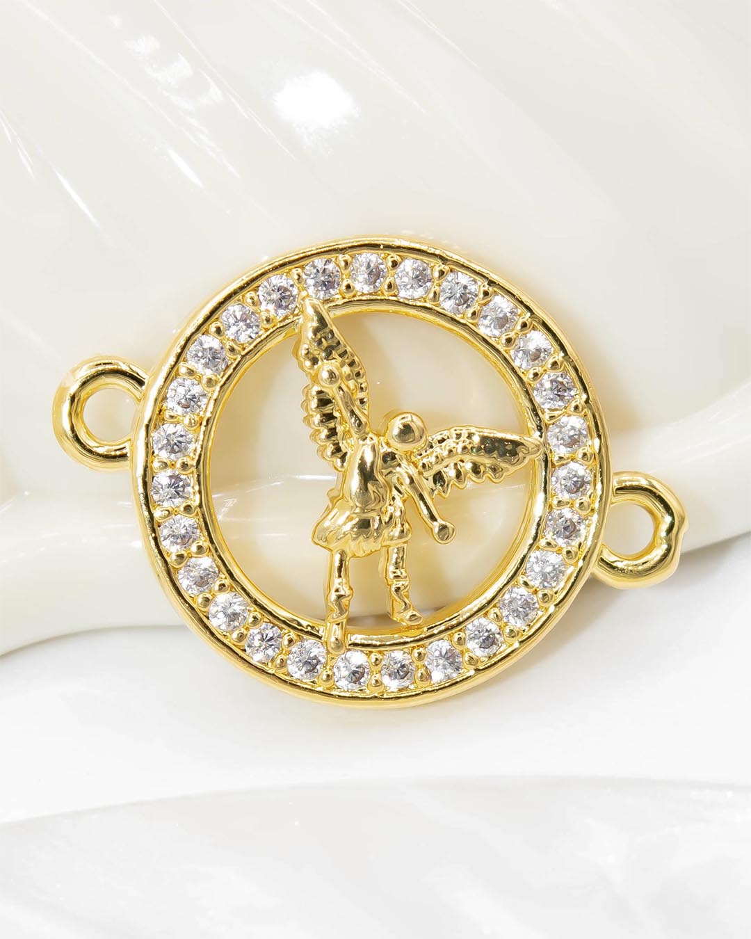 Oro laminado dije pulsera san miguel