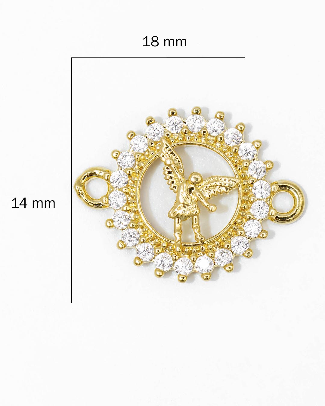 Oro laminado dije pulsera san miguel