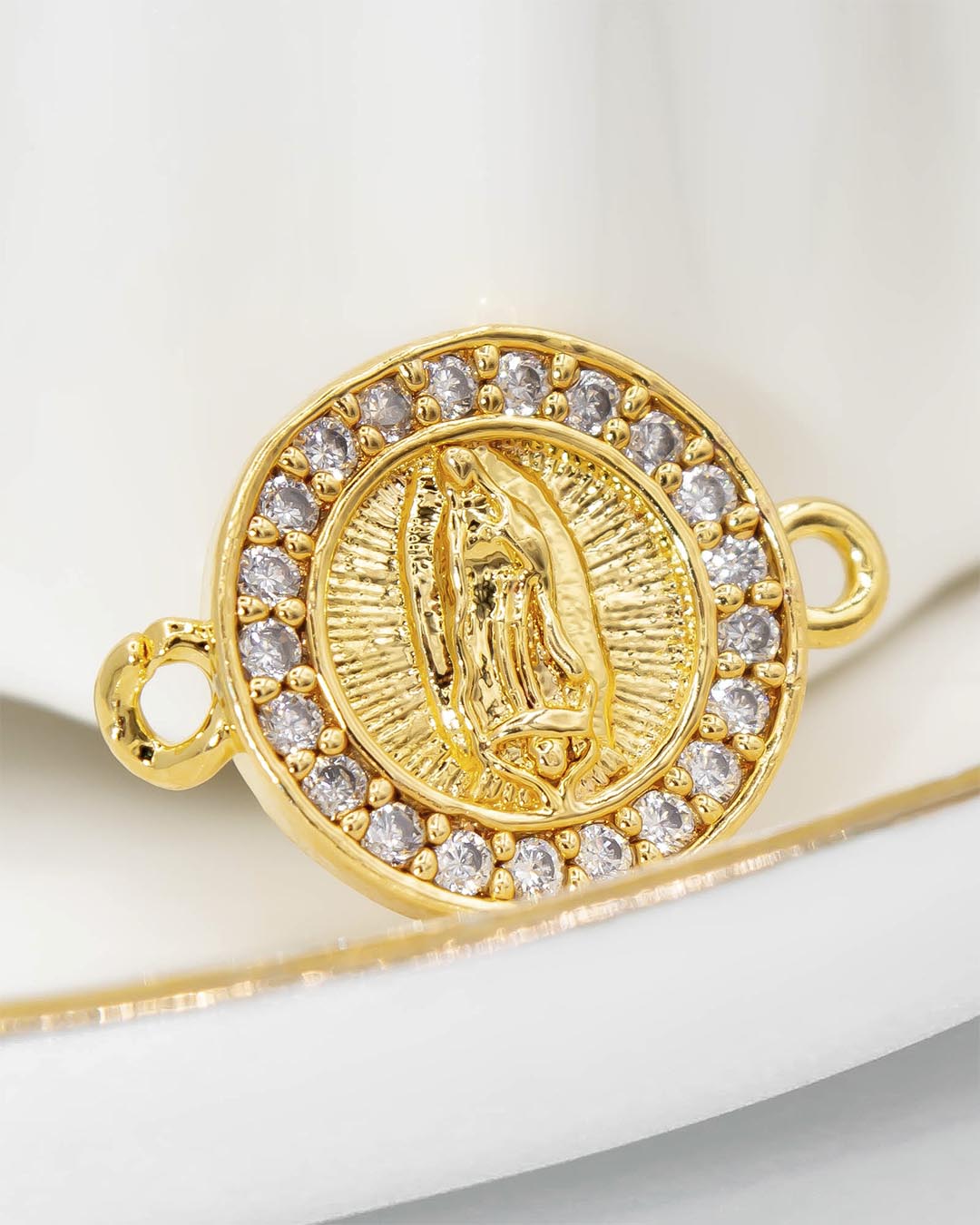 Oro laminado dije pulsera virgen Guadalupe