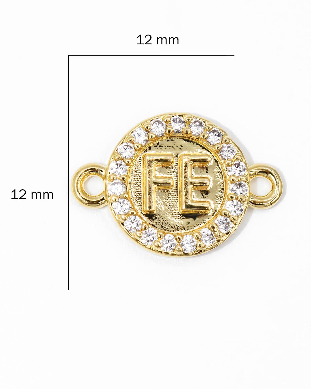 Oro laminado dije pulsera fe