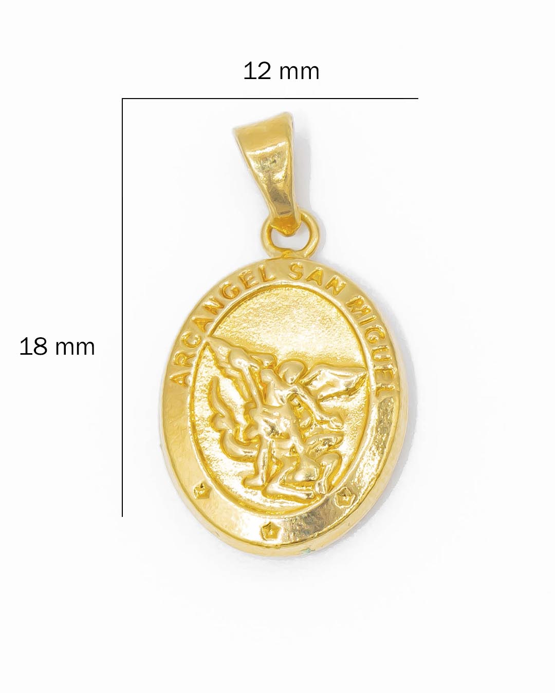 Oro laminado dije San Miguel