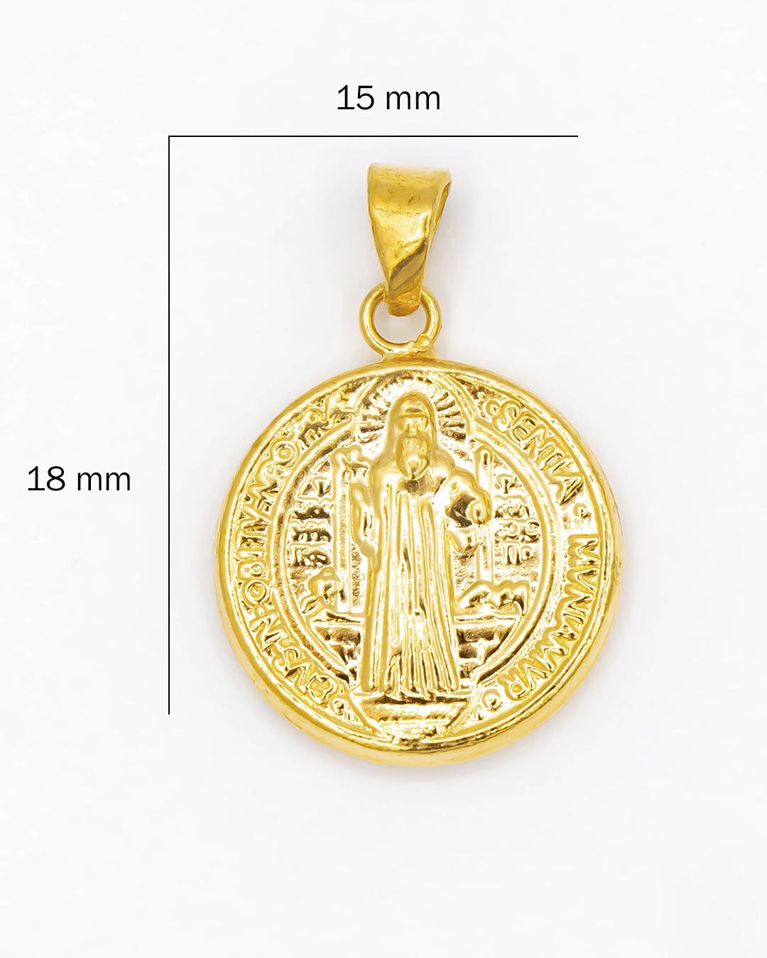 Oro laminado dije San Benito