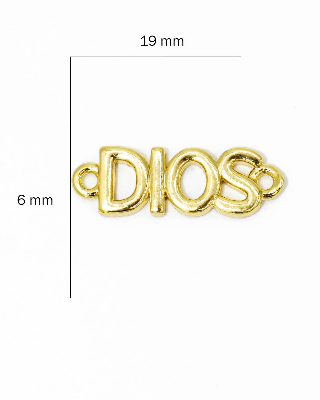 Dije pulsera Dios