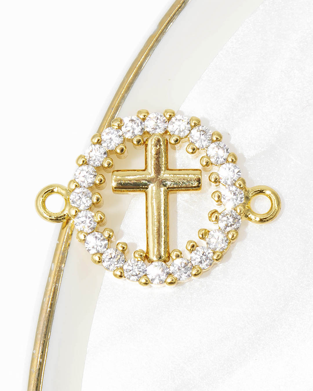 Dije cruz pulsera