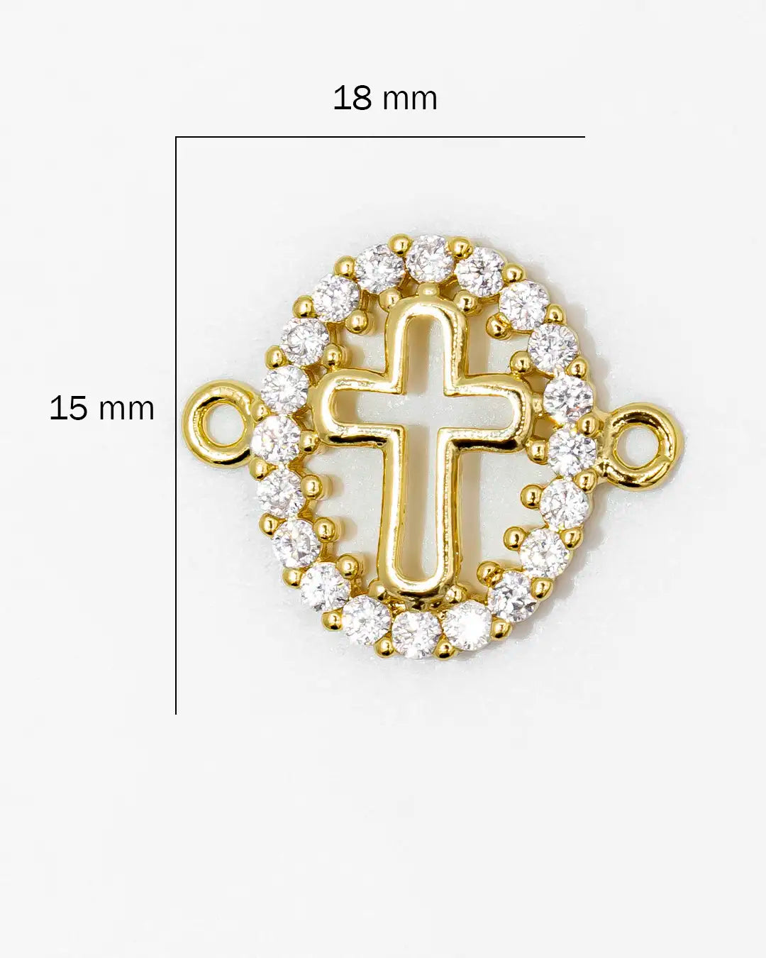 Dije pulsera cruz